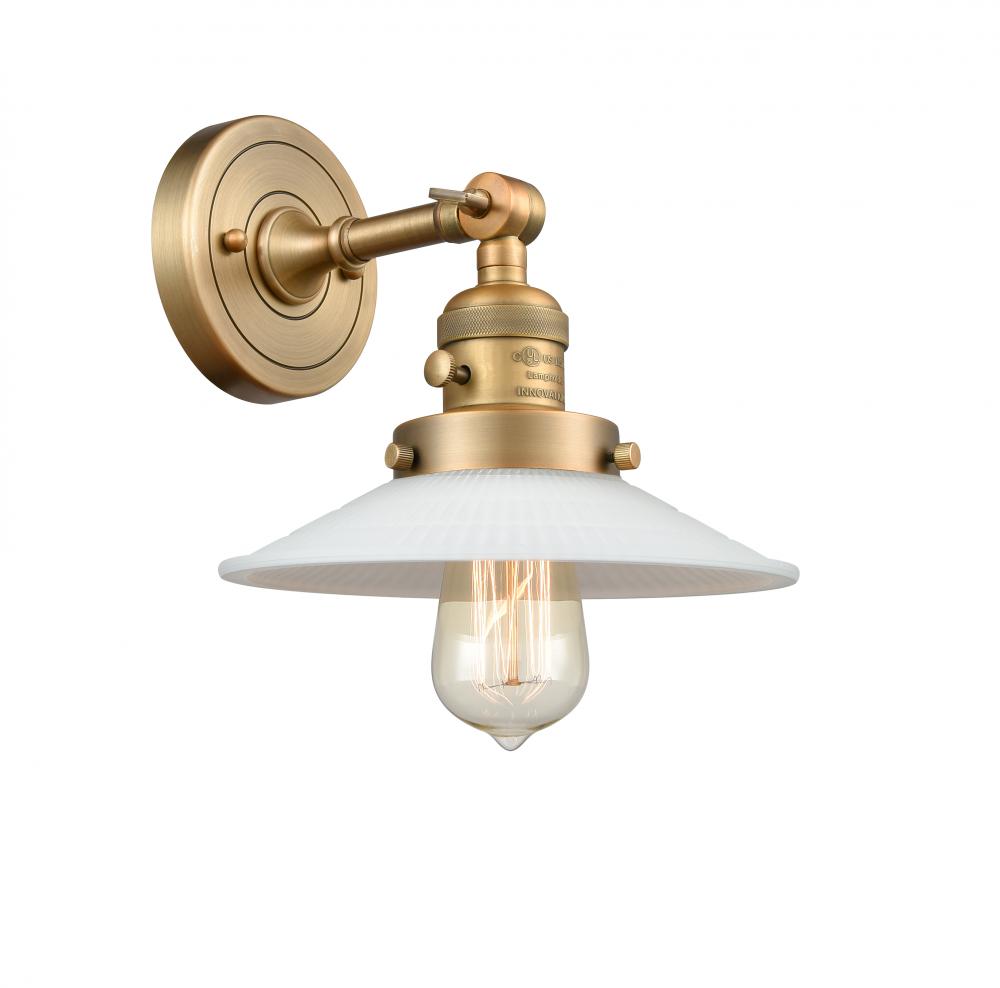 Halophane - 1 Light - 9 inch - Brushed Brass - Adjustable Sconce
