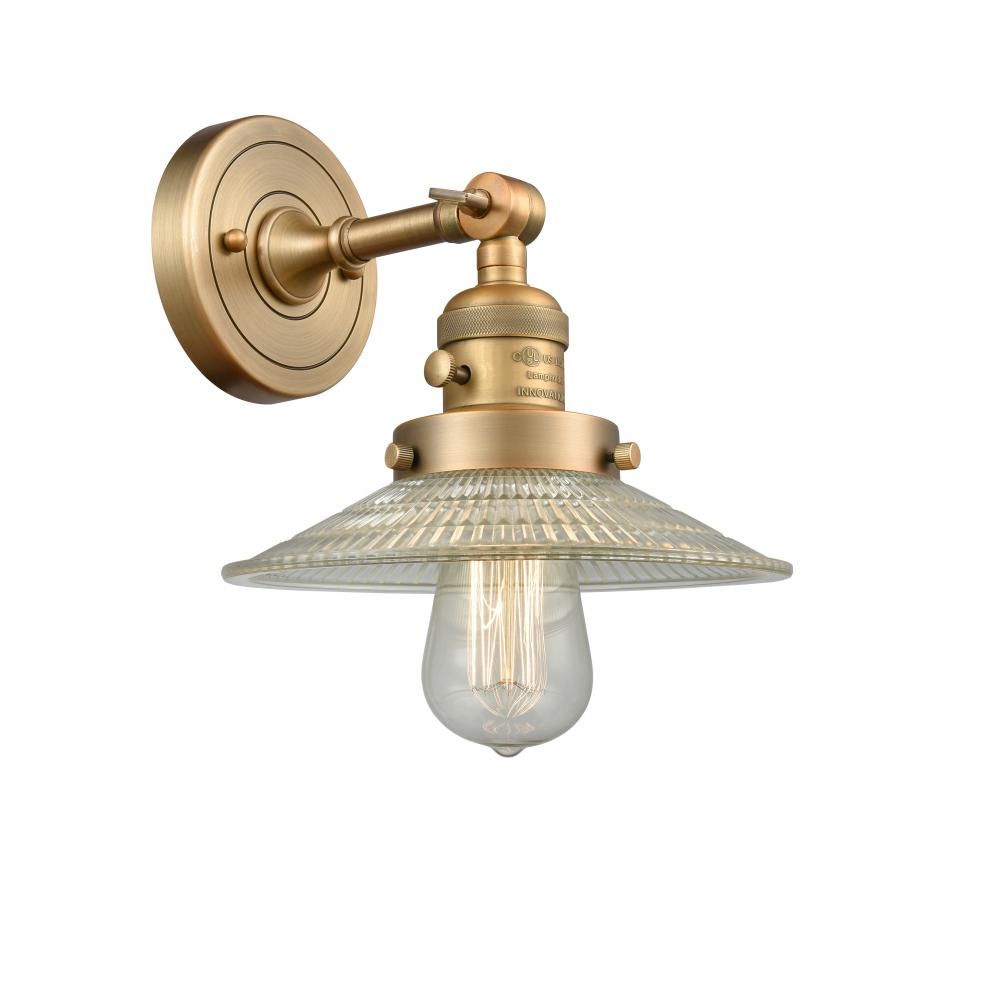 Halophane - 1 Light - 9 inch - Brushed Brass - Adjustable Sconce