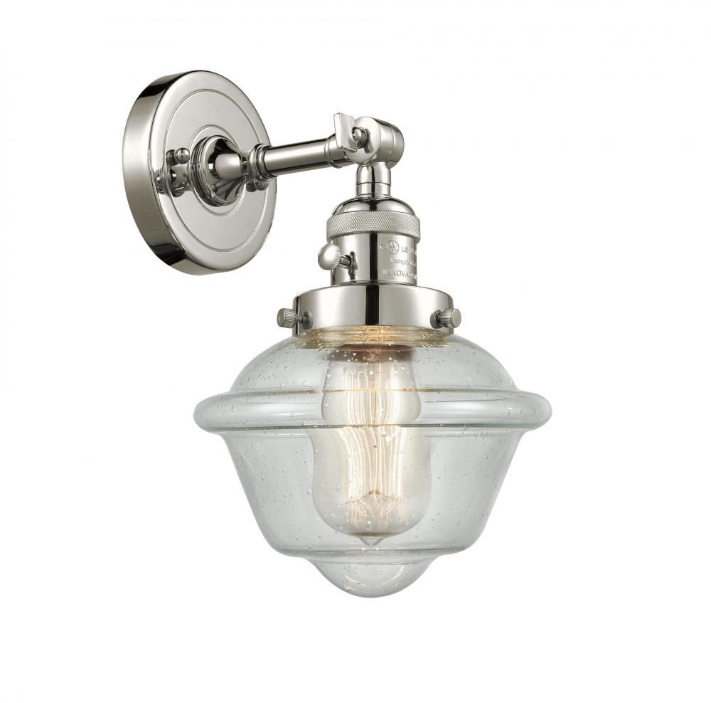 Oxford - 1 Light - 8 inch - Polished Nickel - Adjustable Sconce