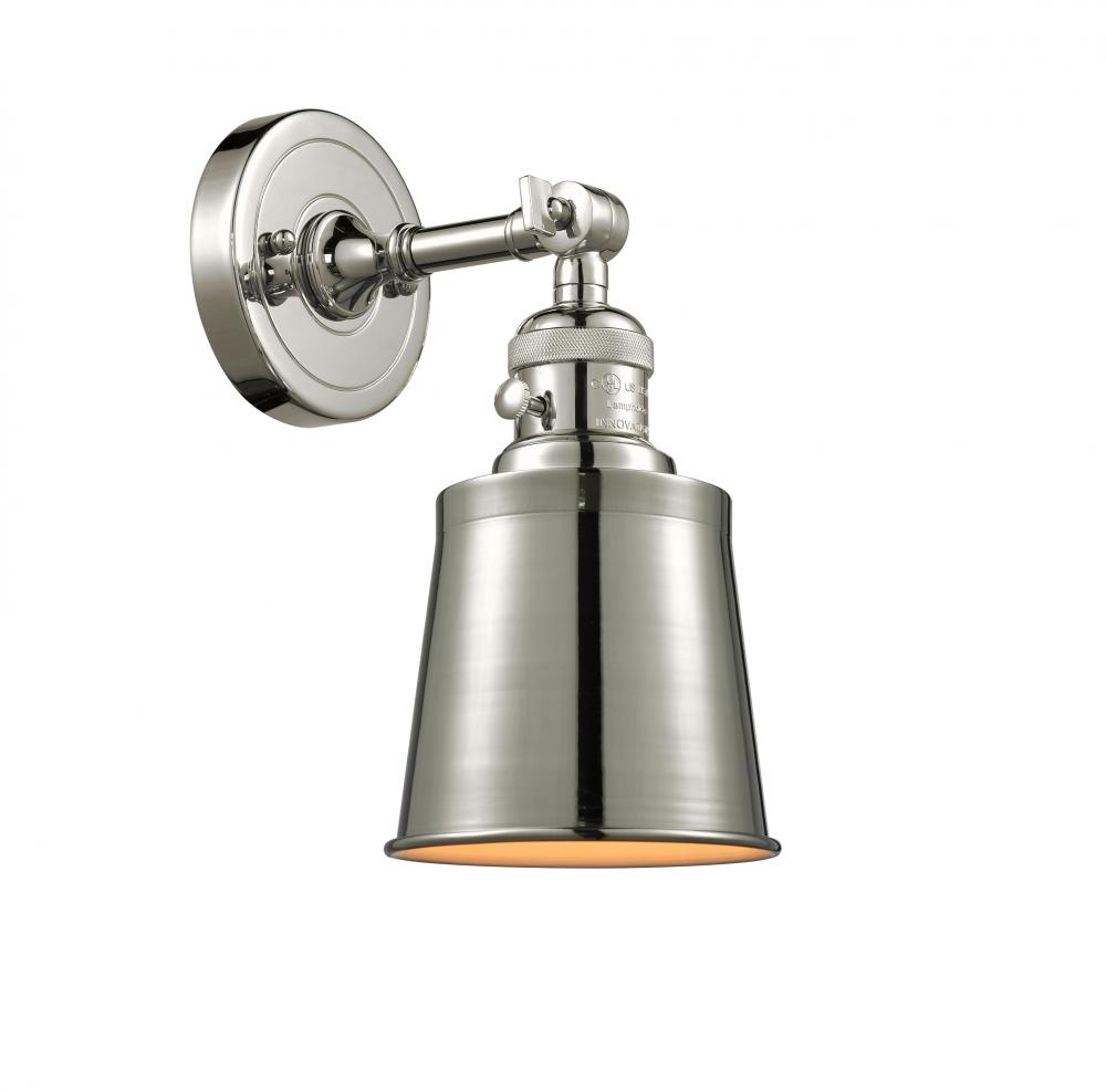 Addison - 1 Light - 5 inch - Polished Nickel - Adjustable Sconce