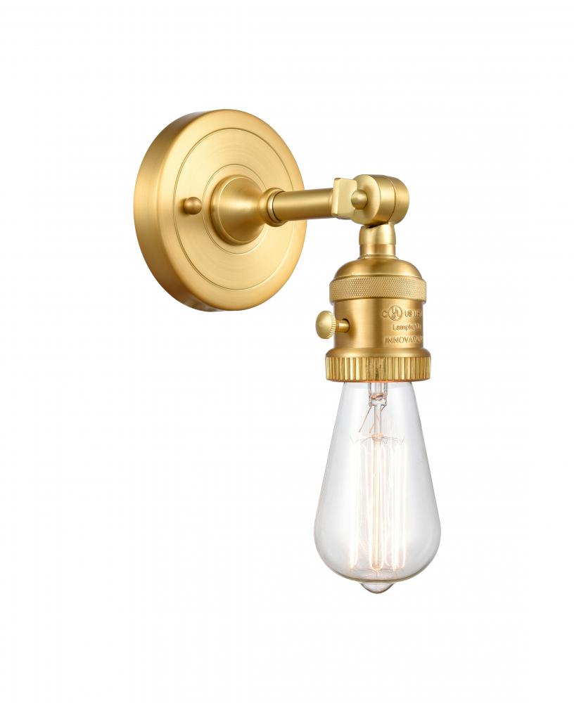 Bare Bulb - 1 Light - 5 inch - Satin Gold - Adjustable Sconce