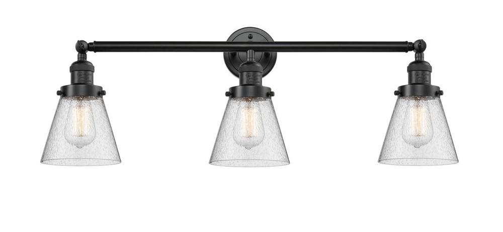 Cone - 3 Light - 30 inch - Oil Rubbed Bronze - Bath Vanity Light