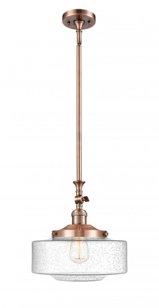 Bridgeton - 1 Light - 12 inch - Antique Copper - Stem Hung - Adjustable Mini Pendant
