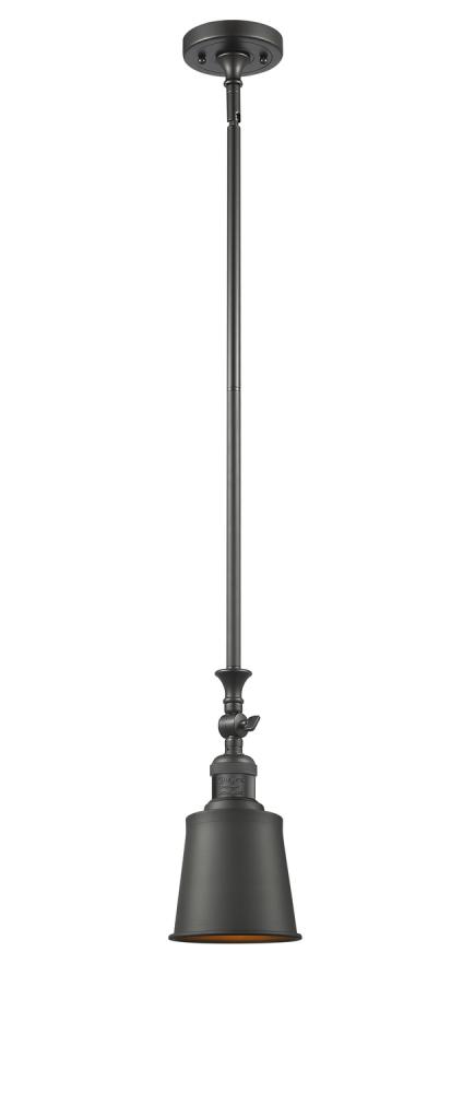 Addison - 1 Light - 5 inch - Oil Rubbed Bronze - Stem Hung - Adjustable Mini Pendant