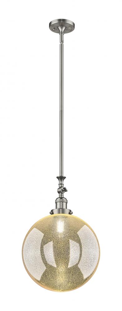Beacon - 1 Light - 12 inch - Brushed Satin Nickel - Stem Hung - Adjustable Mini Pendant