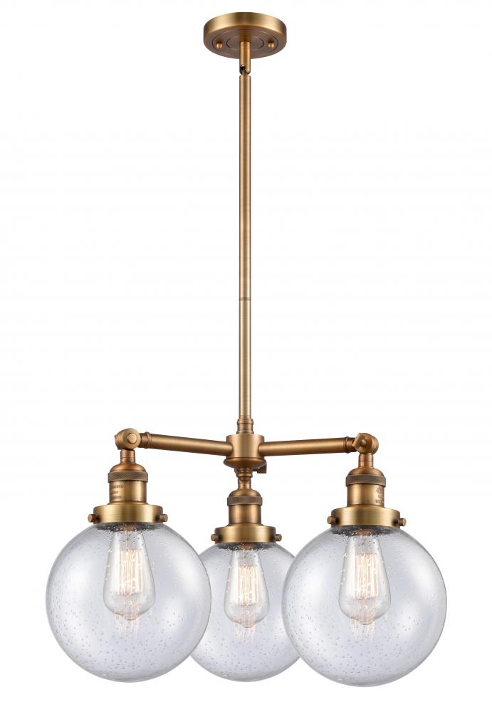 Beacon - 3 Light - 22 inch - Brushed Brass - Stem Hung - Chandelier