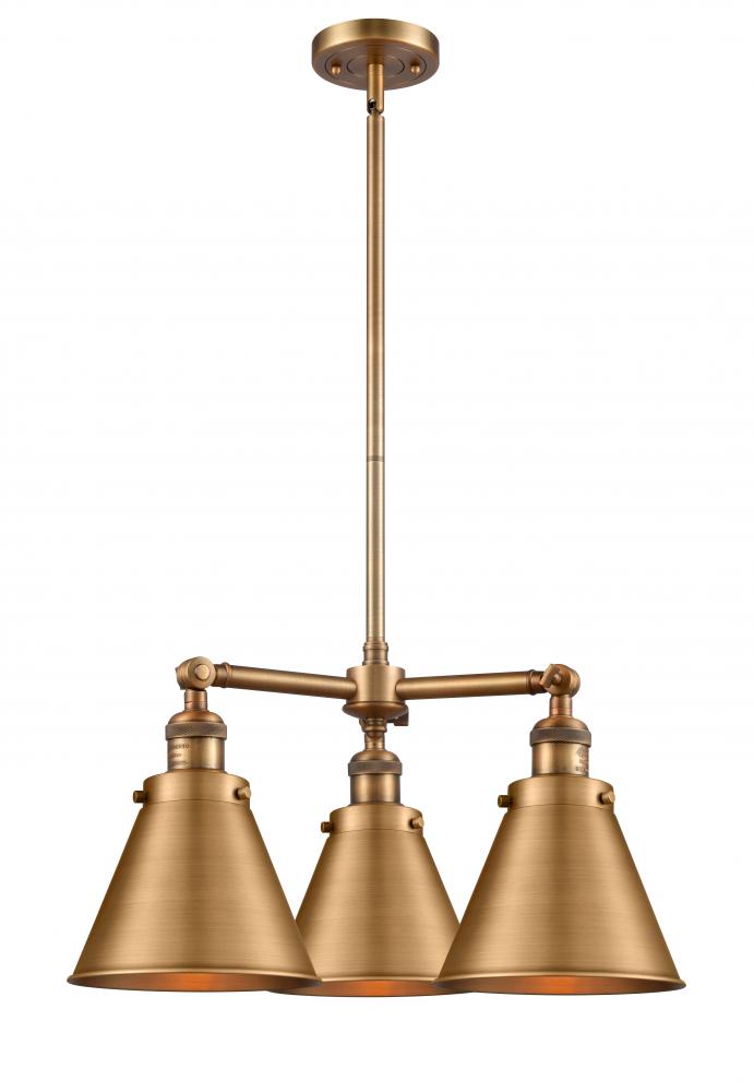 Appalachian - 3 Light - 21 inch - Brushed Brass - Stem Hung - Chandelier