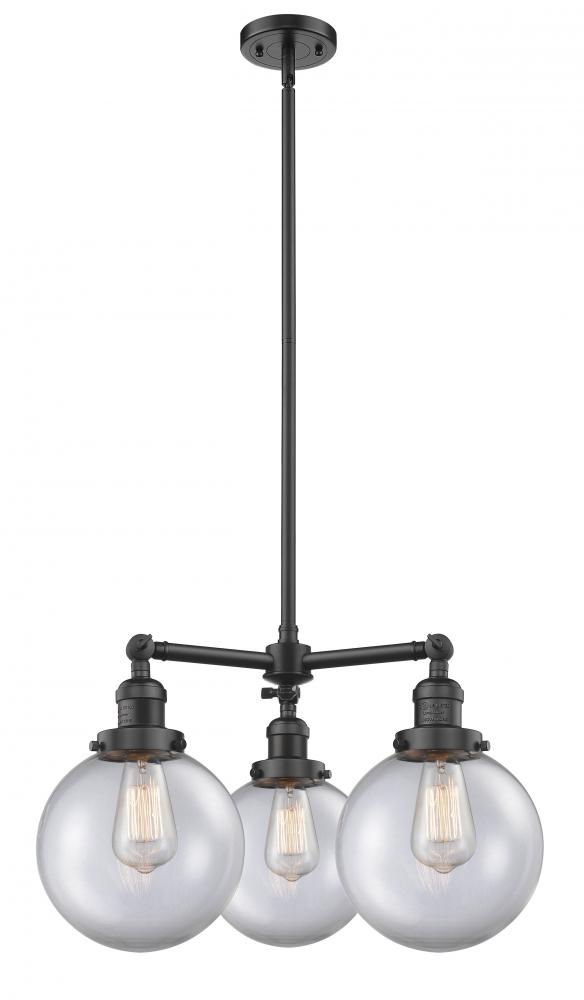 Beacon - 3 Light - 22 inch - Oil Rubbed Bronze - Stem Hung - Chandelier
