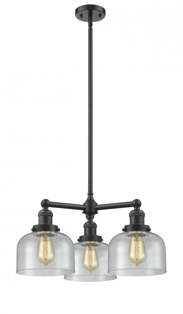 Bell - 3 Light - 22 inch - Oil Rubbed Bronze - Stem Hung - Chandelier