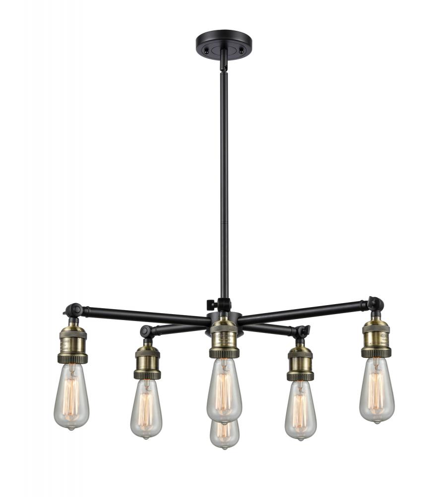 Bare Bulb 6 Light Chandelier