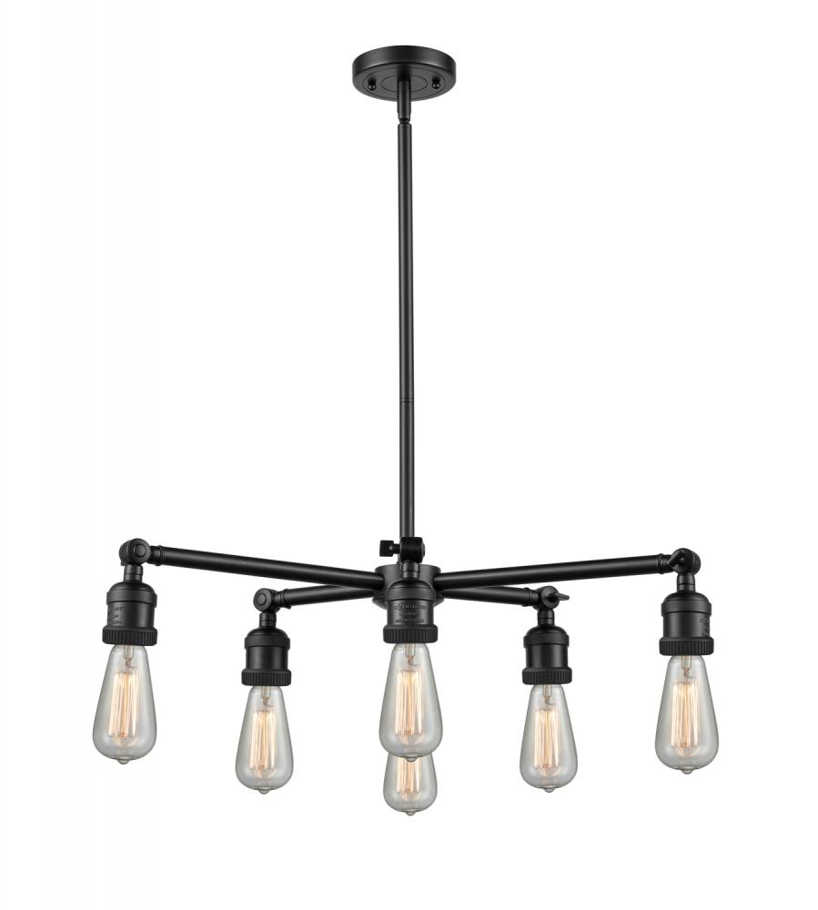Bare Bulb 6 Light Chandelier