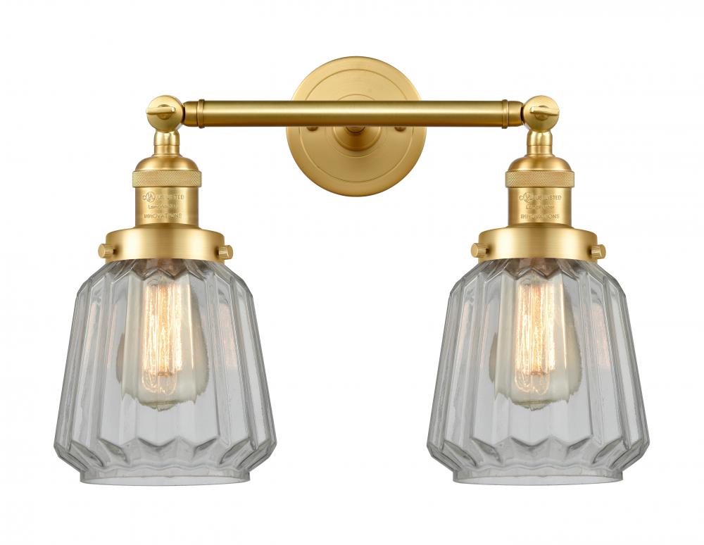 Chatham - 2 Light - 16 inch - Satin Gold - Adjustable Bath Vanity Light