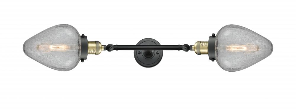 Geneseo - 2 Light - 7 inch - Black Antique Brass - Adjustable Bath Vanity Light