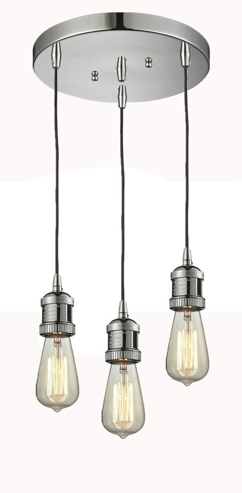 Bare Bulb 3 Light Multi-Pendant