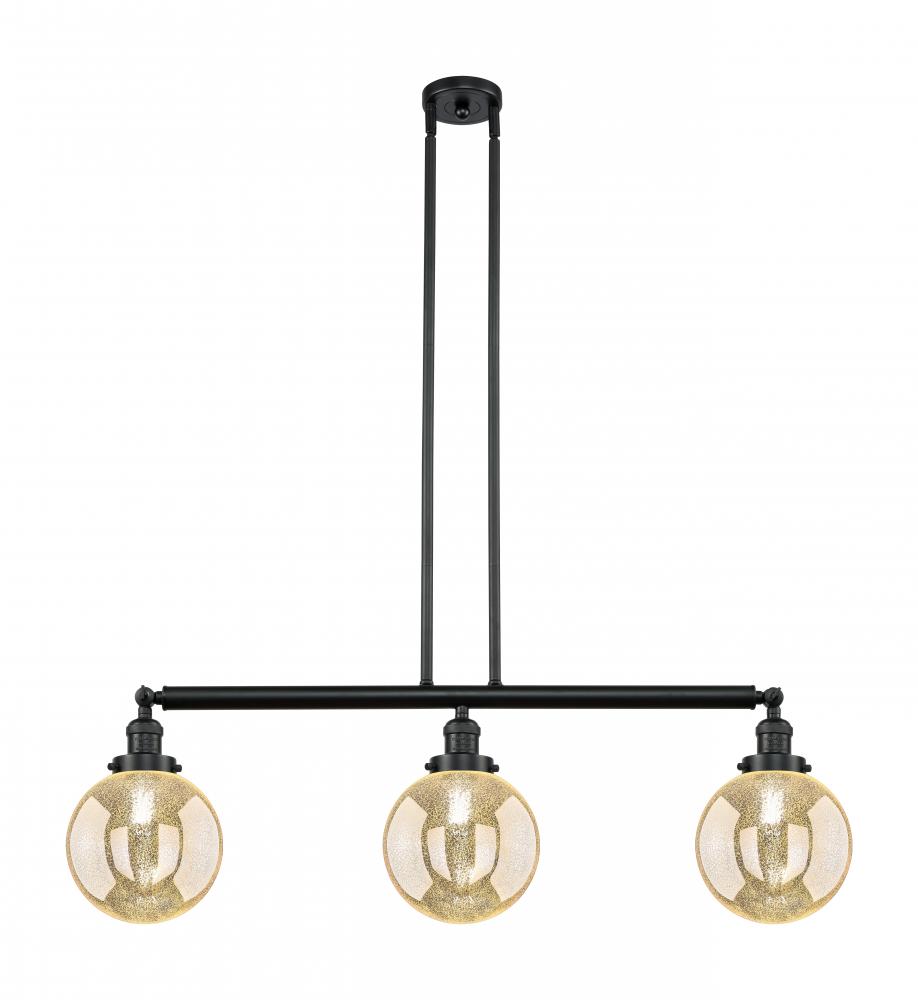 Beacon - 3 Light - 41 inch - Matte Black - Stem Hung - Adjustable Island Light