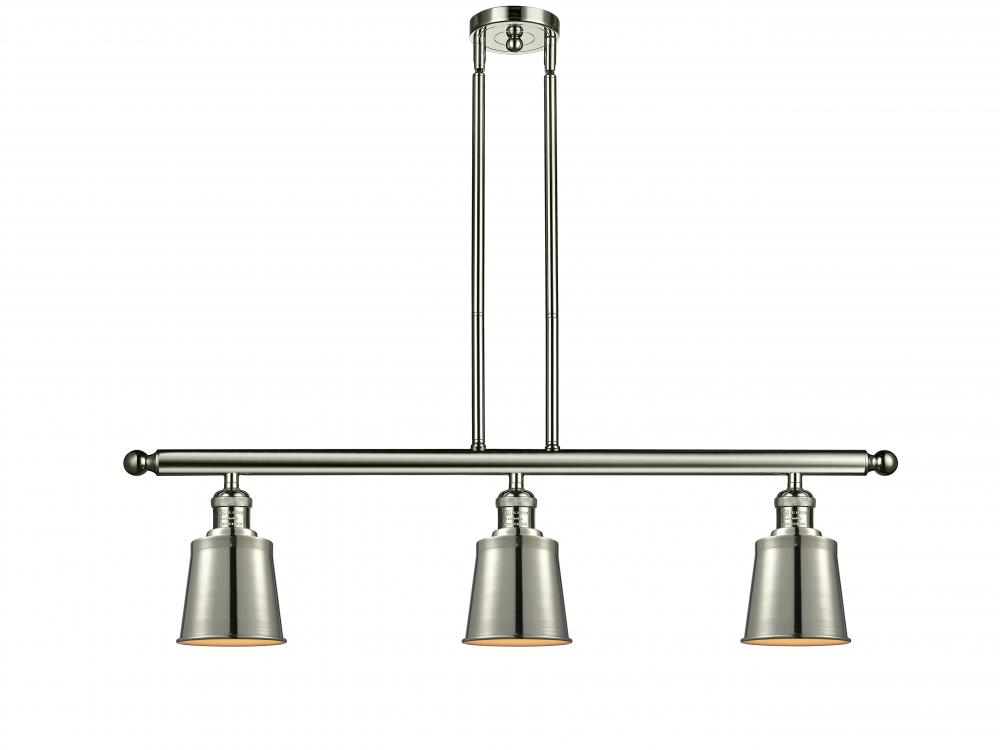 Addison - 3 Light - 38 inch - Polished Nickel - Stem Hung - Adjustable Island Light