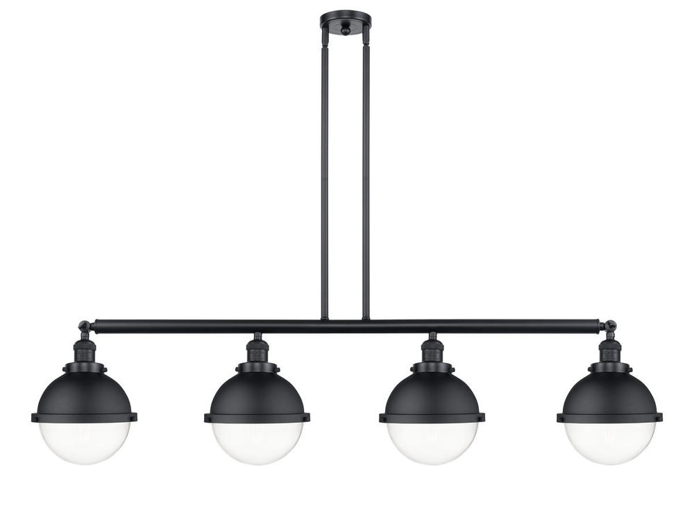 Hampden - 4 Light - 54 inch - Matte Black - Stem Hung - Island Light