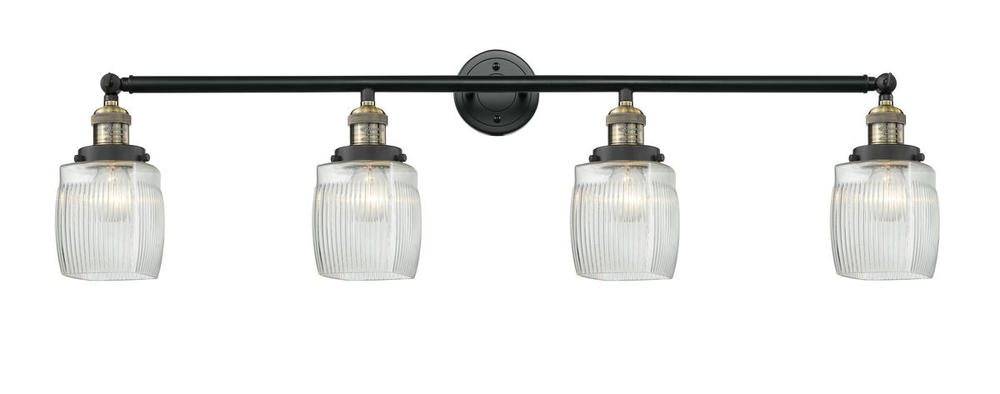 Colton - 4 Light - 42 inch - Black Antique Brass - Adjustable Bath Vanity Light
