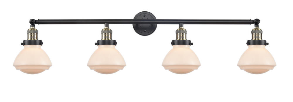 Olean - 4 Light - 43 inch - Black Antique Brass - Adjustable Bath Vanity Light