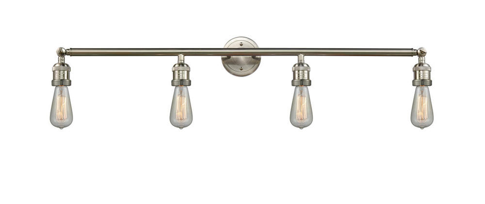 Bare Bulb - 4 Light - 42 inch - Brushed Satin Nickel - Adjustable Bath Vanity Light