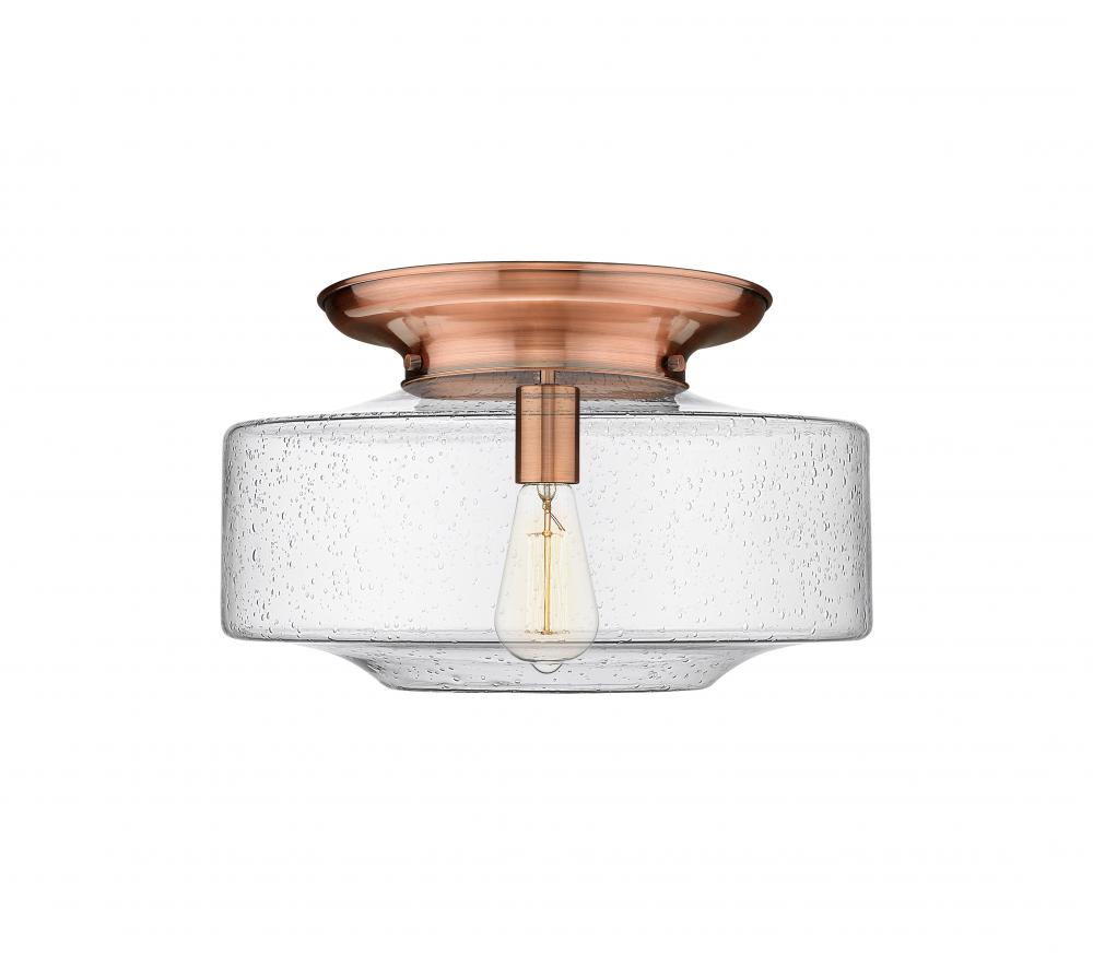 Bridgeton - 1 Light - 16 inch - Antique Copper - Flush Mount