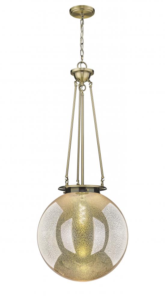Beacon - 1 Light - 18 inch - Antique Brass - Chain Hung - Pendant