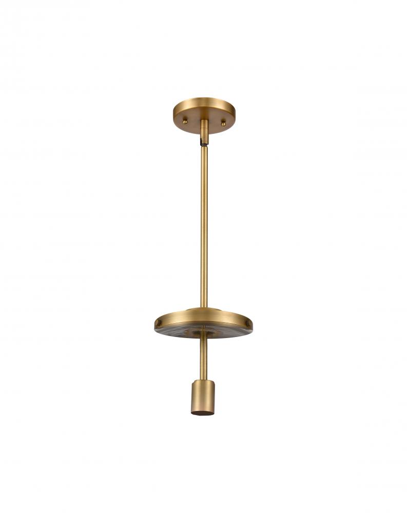 Lake Placid - 1 Light - 7 inch - Brushed Brass - Pendant