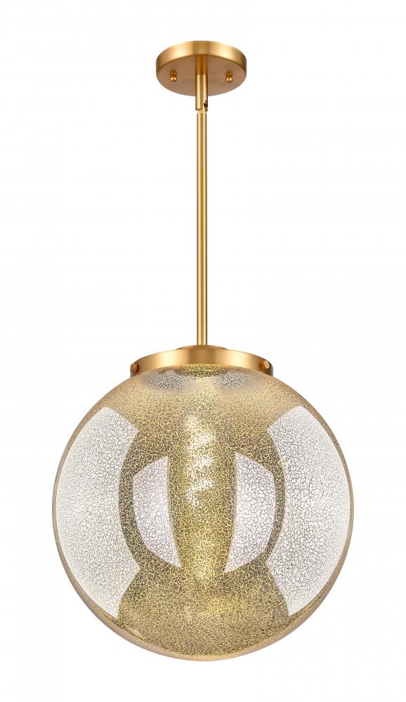Beacon - 1 Light - 16 inch - Satin Gold - Stem Hung - Pendant