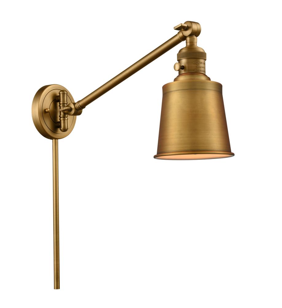 Addison - 1 Light - 8 inch - Brushed Brass -Adjustable Swing Arm