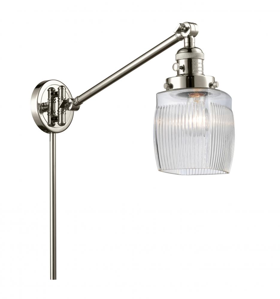 Colton - 1 Light - 8 inch - Polished Nickel -Adjustable Swing Arm