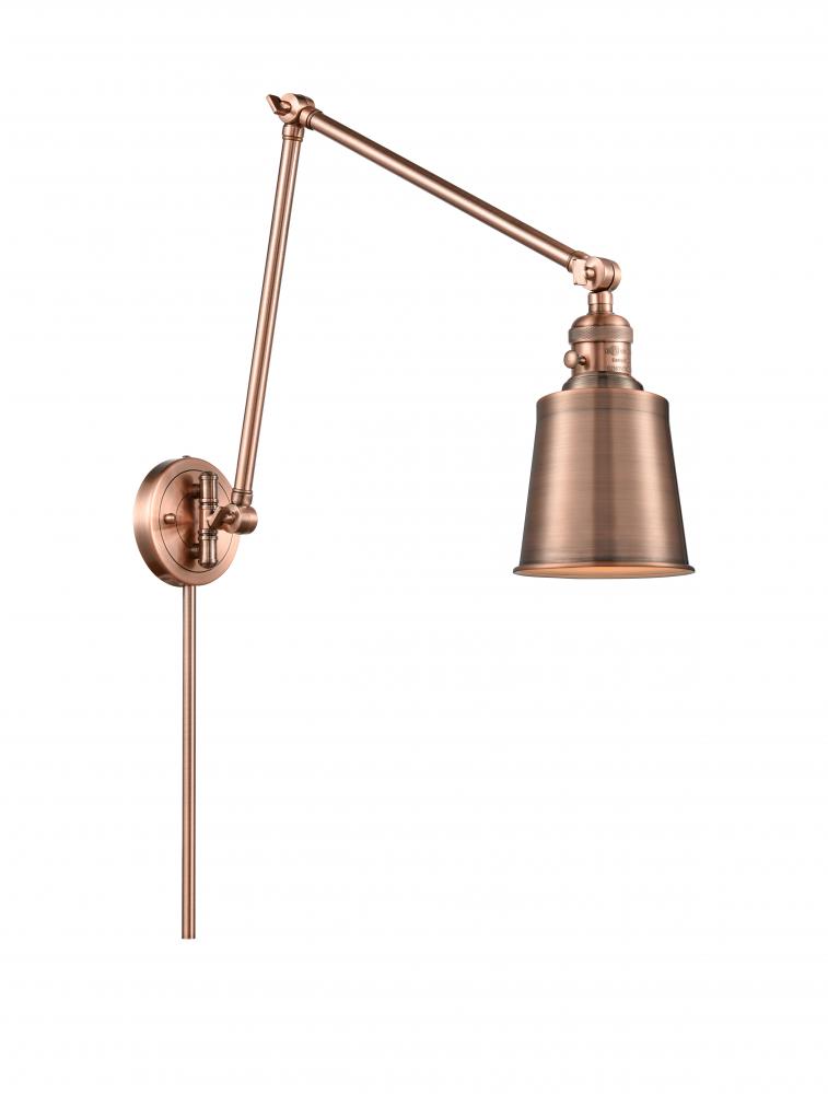 Addison - 1 Light - 8 inch - Antique Copper -Adjustable Swing Arm