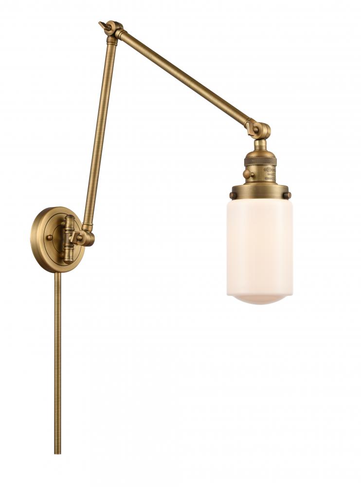 Dover - 1 Light - 5 inch - Brushed Brass -Adjustable Swing Arm