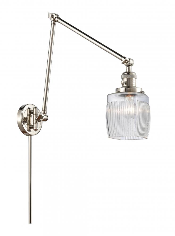 Colton - 1 Light - 8 inch - Polished Nickel -Adjustable Swing Arm