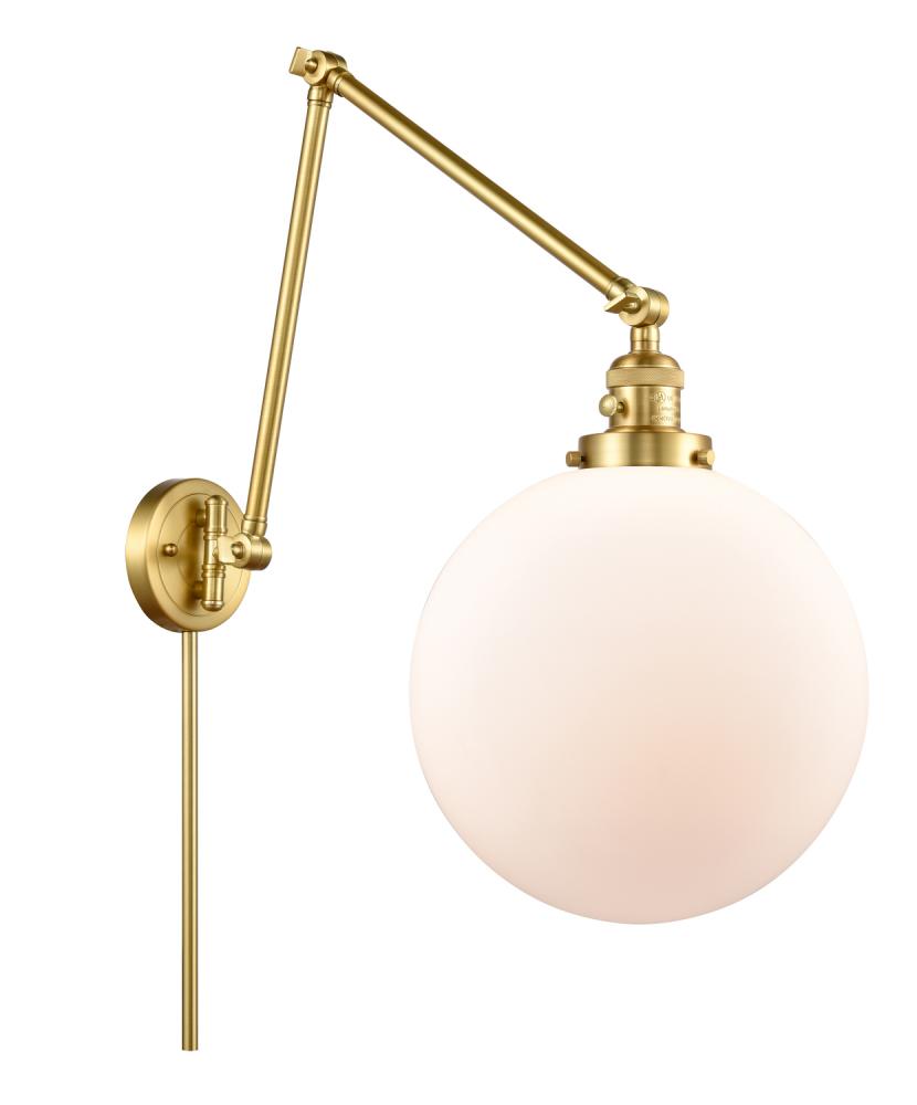 Beacon - 1 Light - 12 inch - Satin Gold -Adjustable Swing Arm