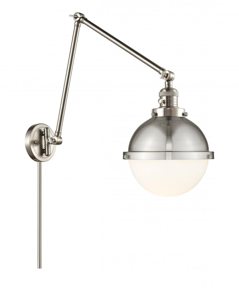 Hampden - 1 Light - 9 inch - Brushed Satin Nickel -Adjustable Swing Arm