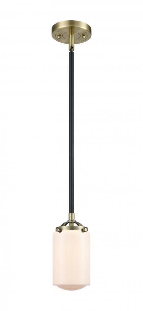 Dover - 1 Light - 5 inch - Black Antique Brass - Stem hung - Mini Pendant