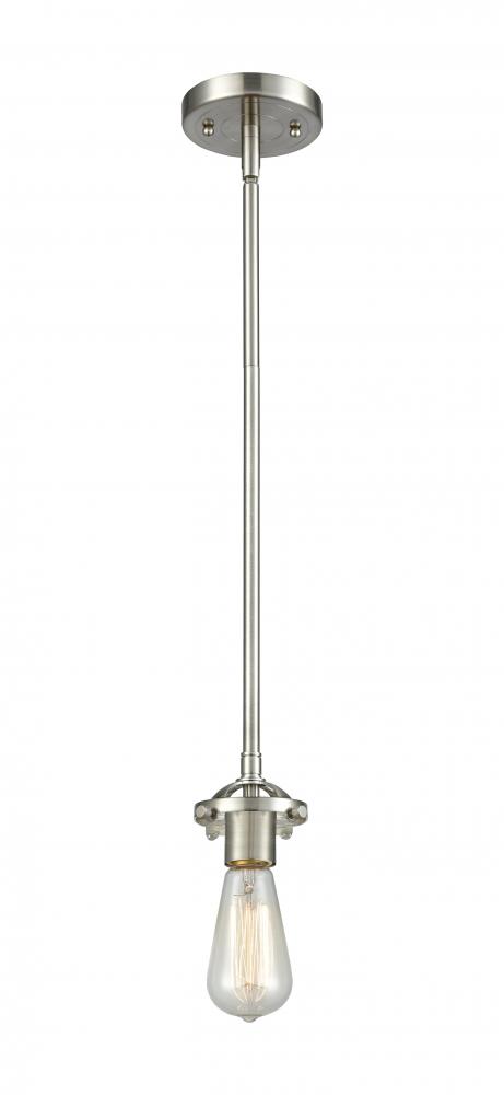 Beacon - 1 Light - 6 inch - Brushed Satin Nickel - Stem hung - Mini Pendant