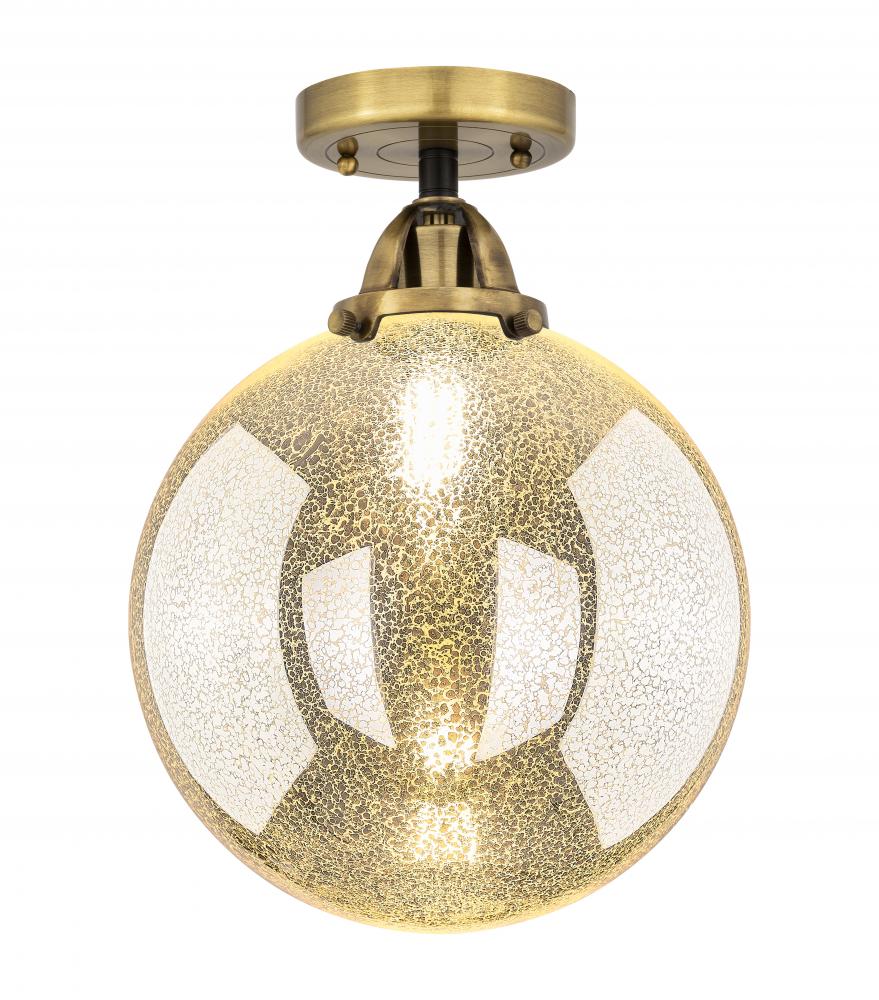 Beacon - 1 Light - 10 inch - Black Antique Brass - Semi-Flush Mount