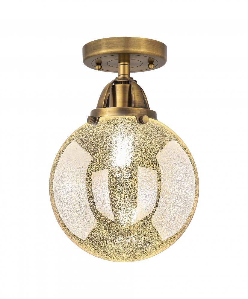 Beacon - 1 Light - 8 inch - Brushed Brass - Semi-Flush Mount