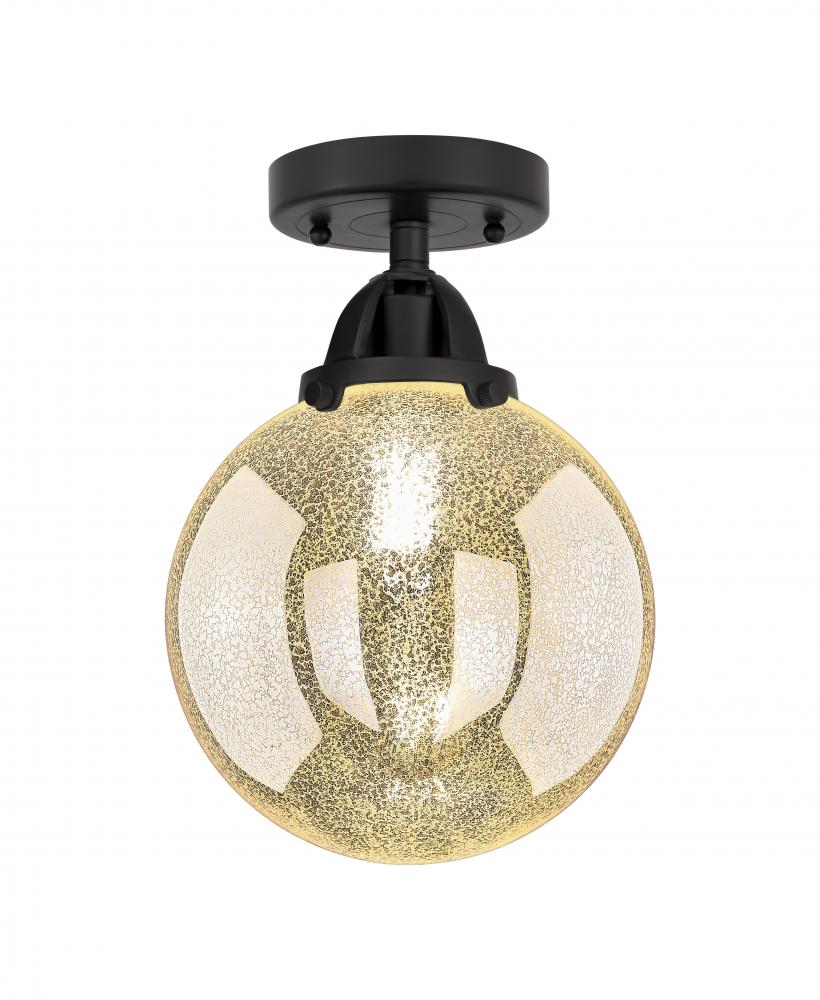 Beacon - 1 Light - 8 inch - Matte Black - Semi-Flush Mount