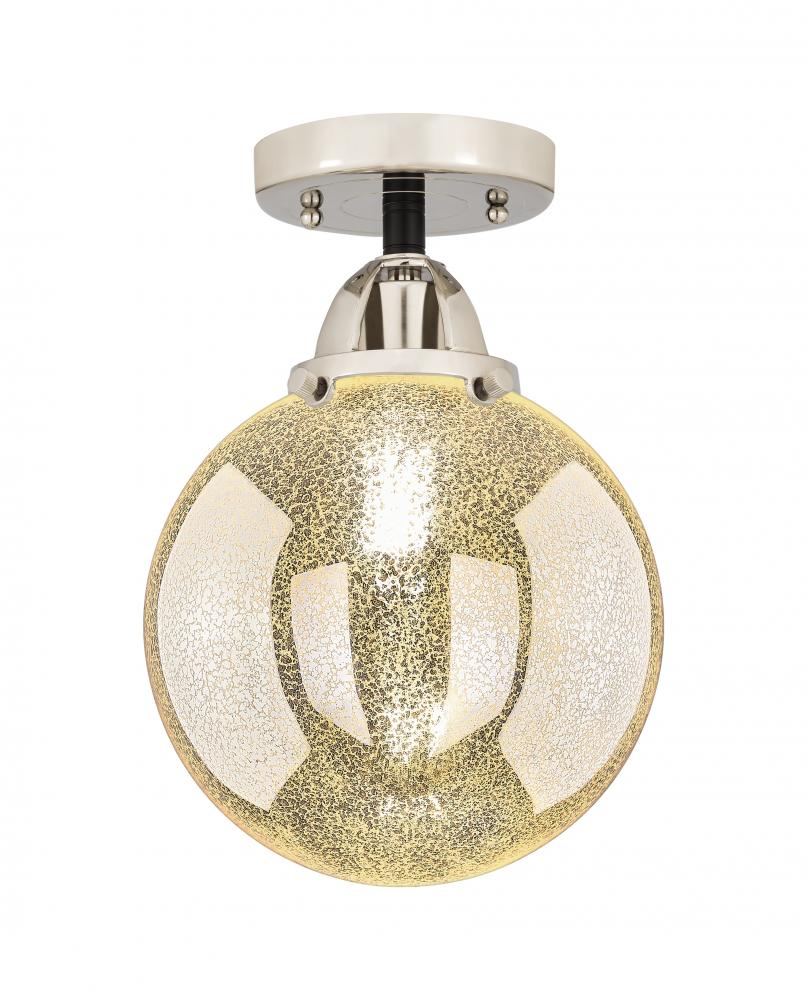 Beacon - 1 Light - 8 inch - Black Polished Nickel - Semi-Flush Mount