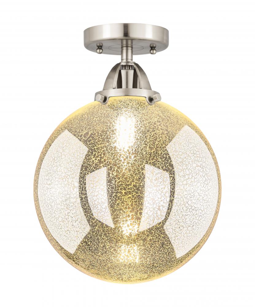 Beacon - 1 Light - 10 inch - Brushed Satin Nickel - Semi-Flush Mount