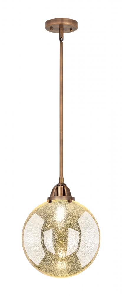 Beacon - 1 Light - 10 inch - Antique Copper - Stem hung - Mini Pendant