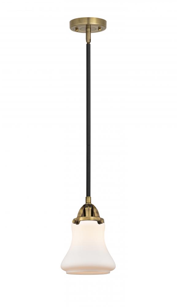 Bellmont - 1 Light - 6 inch - Black Antique Brass - Stem hung - Mini Pendant