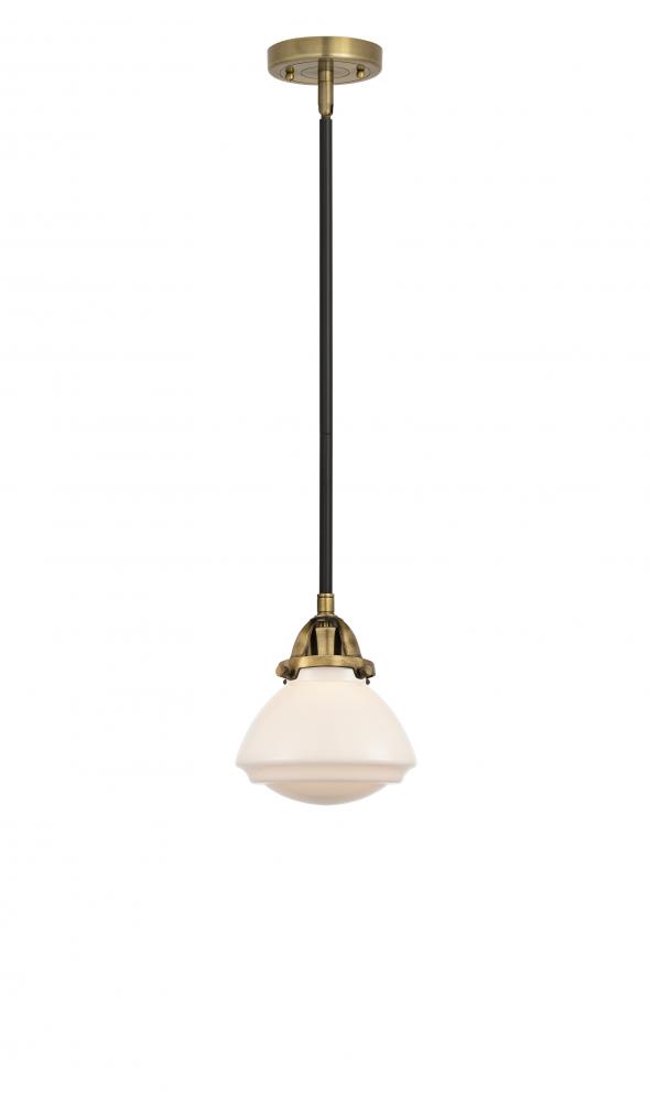Olean - 1 Light - 7 inch - Black Antique Brass - Stem hung - Mini Pendant