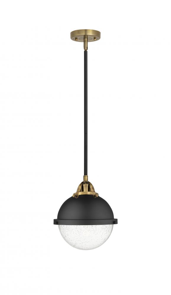 Hampden - 1 Light - 9 inch - Black Antique Brass - Stem hung - Mini Pendant