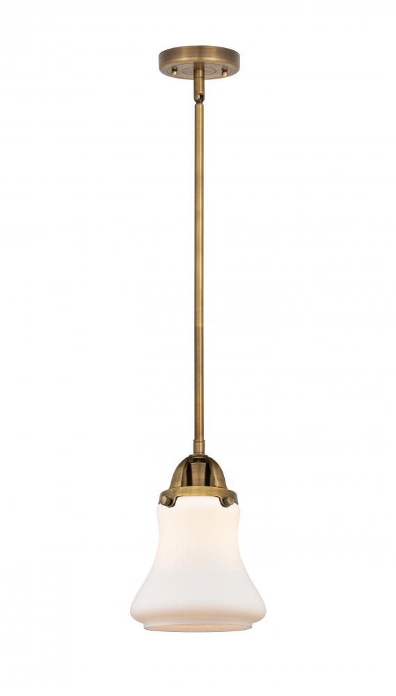 Bellmont - 1 Light - 6 inch - Brushed Brass - Stem hung - Mini Pendant
