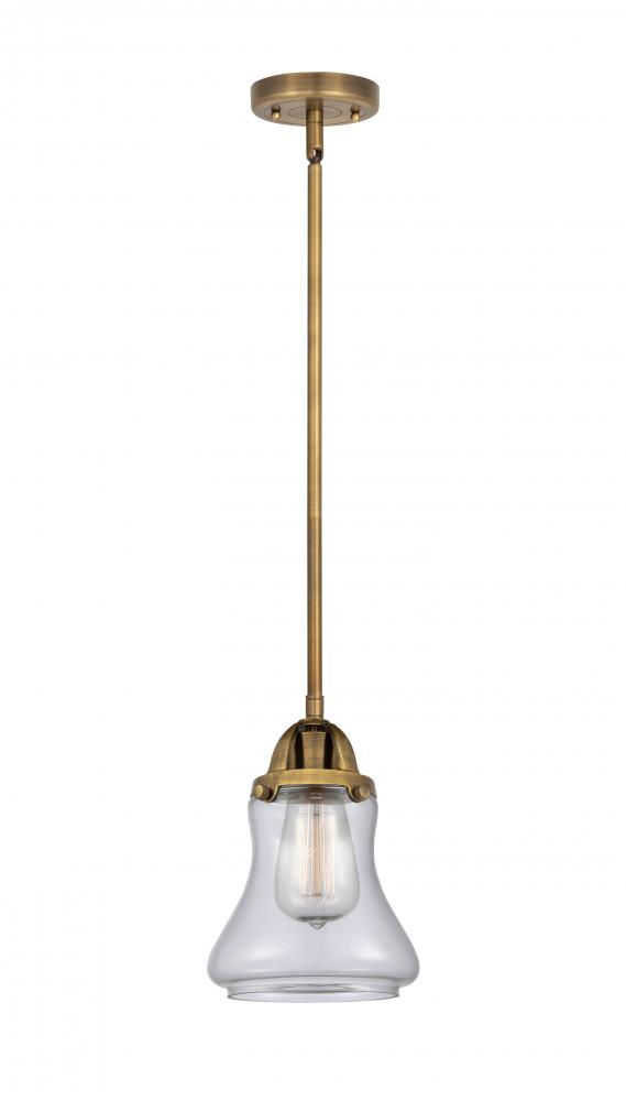 Bellmont - 1 Light - 6 inch - Brushed Brass - Stem hung - Mini Pendant
