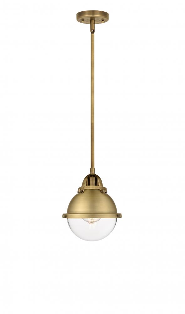 Hampden - 1 Light - 7 inch - Brushed Brass - Stem hung - Mini Pendant