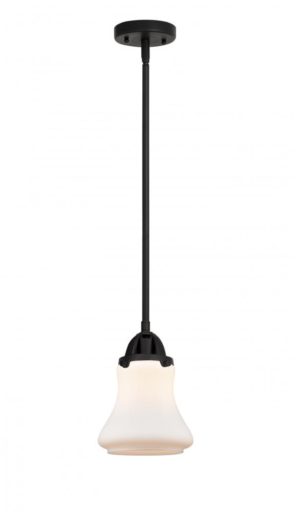 Bellmont - 1 Light - 6 inch - Matte Black - Stem hung - Mini Pendant